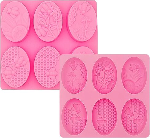 2 PCS Massage Soap قوالب تدليك قوالب السيليكون قوالب كعكة للمنزل مصنوعة يدويًا أشرطة صينية ذوبان الشمع in Kuwait