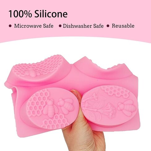 2 PCS Massage Soap قوالب تدليك قوالب السيليكون قوالب كعكة للمنزل مصنوعة يدويًا أشرطة صينية ذوبان الشمع in Kuwait