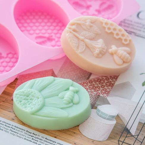 2 PCS Massage Soap قوالب تدليك قوالب السيليكون قوالب كعكة للمنزل مصنوعة يدويًا أشرطة صينية ذوبان الشمع in Kuwait
