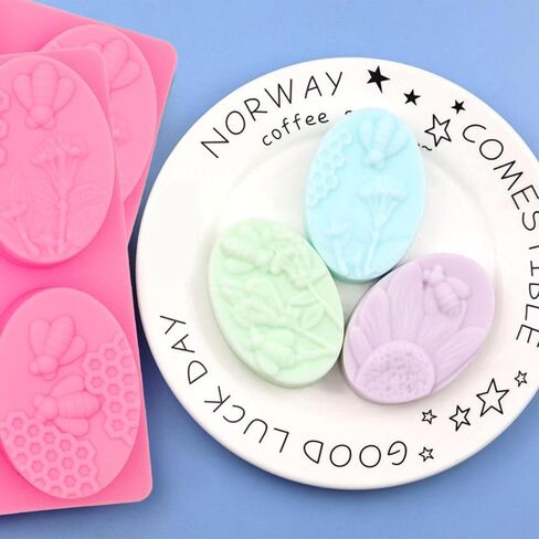 2 PCS Massage Soap قوالب تدليك قوالب السيليكون قوالب كعكة للمنزل مصنوعة يدويًا أشرطة صينية ذوبان الشمع in Kuwait