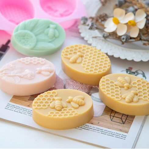 2 PCS Massage Soap قوالب تدليك قوالب السيليكون قوالب كعكة للمنزل مصنوعة يدويًا أشرطة صينية ذوبان الشمع in Kuwait