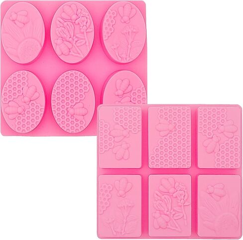 2 PCS Massage Soap قوالب تدليك قوالب السيليكون قوالب كعكة للمنزل مصنوعة يدويًا أشرطة صينية ذوبان الشمع in Kuwait