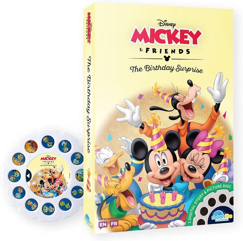Moonlite Storytime Mickey and Friends مفاجأة لـ Pluto Storybook Reel ، طريقة سحرية للقراءة معًا ، قصة رقمية لجهاز العرض ، المؤثرات الصوتية الممتعة ، هدية تعلم للأطفال الذين تتراوح أعمارهم in Kuwait