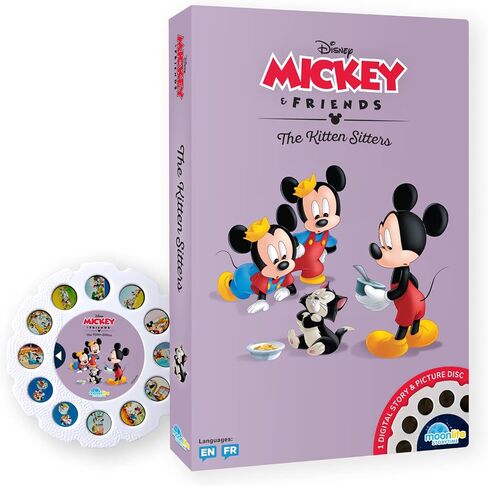 Moonlite Storytime Mickey and Friends مفاجأة لـ Pluto Storybook Reel ، طريقة سحرية للقراءة معًا ، قصة رقمية لجهاز العرض ، المؤثرات الصوتية الممتعة ، هدية تعلم للأطفال الذين تتراوح أعمارهم in Kuwait