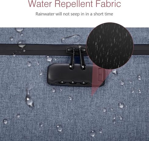 LOFICOPER Money Bag with Lock, Waterproof Cash Bag with Lock and Zipper, Portable Bank Deposit Bag, Locking Accessories Pouch for Phone, Credit Cards, Cash, Dark Blue in Kuwait