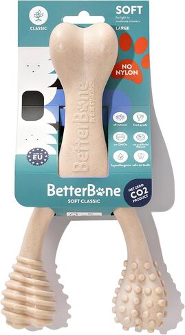 All-Natural, Nylon-Free Dog Chew Toys - Soft Density - Ideal for Light to Moderate Chewers - Non-Toxic, Promotes Dental Health, Splinter-Resistant, Sustainably Made in Saudi Arabia