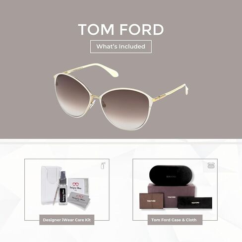 Tom Ford FT0320 Penelope Round Sunglasses for Women + BUNDLE with Designer iWear Eyewear Care Kit in Kuwait
