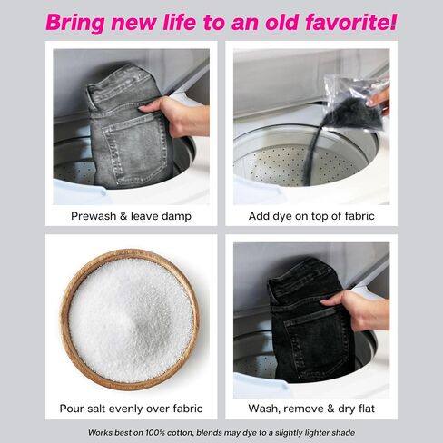 TULIP RE-DARK DENIM Fabric Dye Kit ، عملية سهلة للجزر الجينز الباهتة ، مجموعة أزياء مستدامة ، 3 أجهزة كمبيوتر in Kuwait