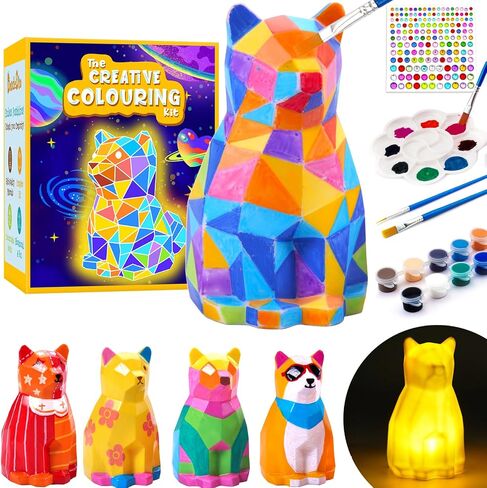 Doodledoo Paint الخاص بك مجموعة FOX LAMP الخاصة بك ، والفنون والحرف اليدوية للأطفال الذين تتراوح أعمارهن in Kuwait