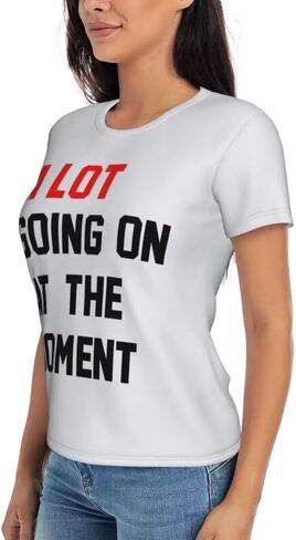 Country Music A Lot Going On at The Moment Shirt for Women Letters Graphic Music City Vacation Shirt Tee Outfits in Saudi Arabia