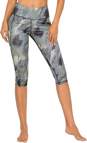 FITTOO Women's Yoga Capris Leggings Pockets Workout Pants in Kuwait