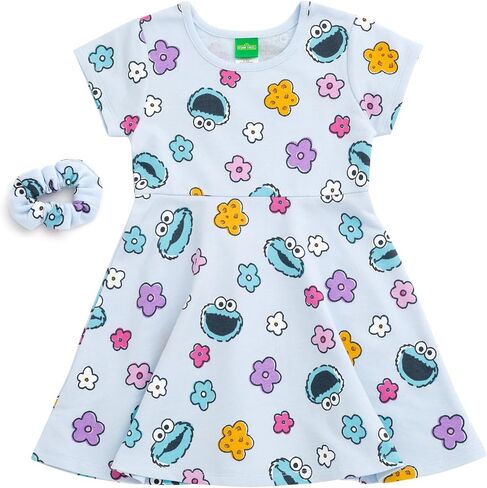 Sesame Street Dress and Scrunchie Infant to Little Kid Sizes (12 Months - 7-8) in Saudi Arabia