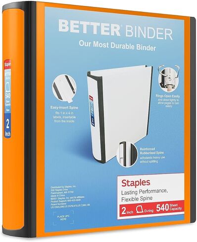 Staples Better Binder, 2-Inch, Red in Saudi Arabia