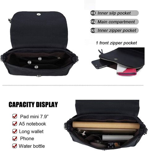 Crossbody Bags for Women Small Pu Leather Over the Shoulder Purses and Flap Cross Body Handbags with Multi Pockets in Kuwait