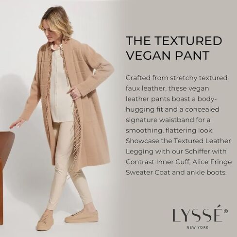Lyssé Women's Misses Textured Leather Legging in Saudi Arabia