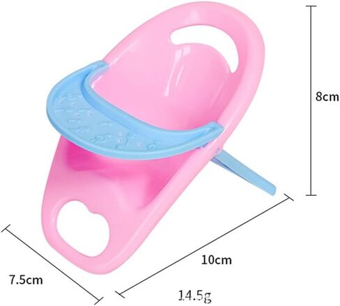 2PC Hamster Chair with Tray Super Cute Hamster Dining Plastic Chair Small Animal Cage Accessories Habitat Decor House Photo Props Small Animal Toys for Hamster Mice Rat Hedgehog Rodents (Blue) in Kuwait