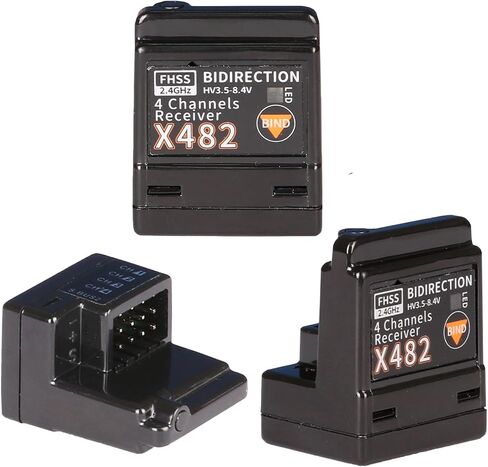 RC Receiver FRX6 2.4GHz 4CH High Voltage Compatible with Flysky NB4, NB4+, NB4 PRO, PL18 Transmitter for RC Crawler,Buggy Cars and Boats (FRX6 Receiver) in Kuwait