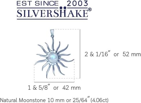 Silvershake Natural Cabochon Stone White Gold Plated 925 Sterling Silver Sun Ray Inspired Earrings or Pendant Jewelry for Women in Saudi Arabia