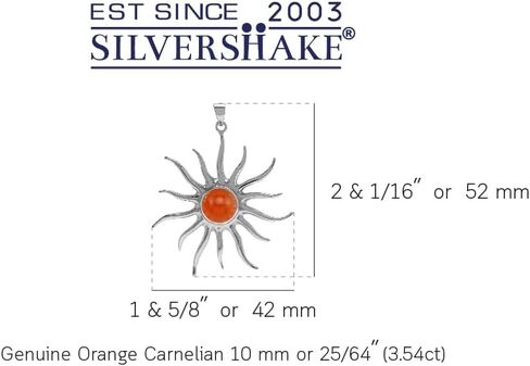 Silvershake Natural Cabochon Stone White Gold Plated 925 Sterling Silver Sun Ray Inspired Earrings or Pendant Jewelry for Women in Saudi Arabia