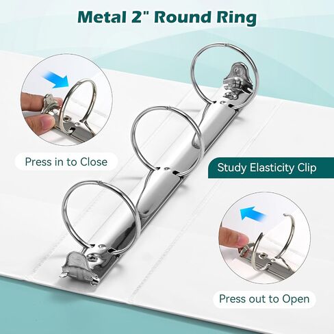 3 رنين رابط 1.5 بوصة 6 حزمة ، 1-1/2 "رابط عرض واضح مع حلقات مستديرة ، خالية من PVC ، يحمل 325 ورقة 8.5x 11 ورقة خطاب الولايات المتحدة ، رابط أسود متين مثالي للمكتب والمدرسة والمنزل in Kuwait