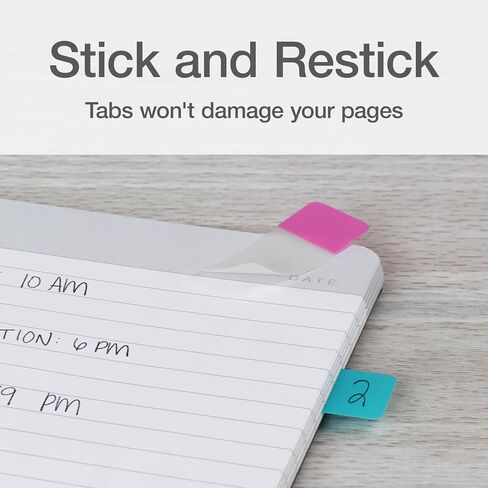 علامات تبويب كتابة Redi-tag ، علامات تبويب قابلة للتطوير للمجلدات والمخططين ، علامات منبثقة قابلة للإزالة ، 4 ألوان مهدئة ، 1 "× 1.5" ، 88 لكل حزمة (1006508) in Kuwait