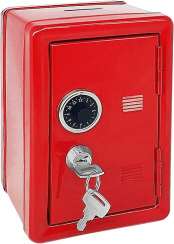 Kids' MKid Safe Piggy Bank, Metal Safe with Key, Money Saving Box for Children, Boys Girls Best Giftoney Banks (Blue, One Size) in Kuwait