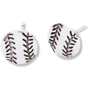 Softball Earrings- Softball Jewelry, Baseball Earrings, Softball Stud Earrings - Perfect Softball Player, Softball Team and Coaches Gifts