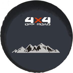 for Jeep Spare Tire Cover, No Camera Hole, Spare Wheel Protector for Jeep Car, Trailer, RV, Truck, SUVs (S: 205/65R15, 215/60R16)