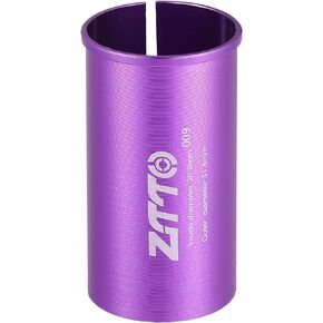 Seatpost Shim Adapter Durable 30.9mm 1.22" ID 31.6mm 1.24" OD Bike Seatpost Tube Reducing Sleeve Bushing Bicycle Accessories Aluminum Alloy Purple