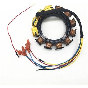 Stator For Mercury Outboard 16Amp 135 140 150 175 200 220 225HP 1981-1993 2Stroke 6Cyl 174-5456-16 398-5454A11 398-5454A15 398-5454A16 398-5454A30 398-5454A31 398-5454A32 398-5454A34 Inline