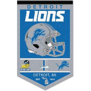 Detroit Lions Heritage History Banner Pennant