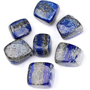 1/2lb Bulk Natural Lapis Lazuli Tumbled Stones 1/2" to 3/4" inch Polished Crystals for healing crystals