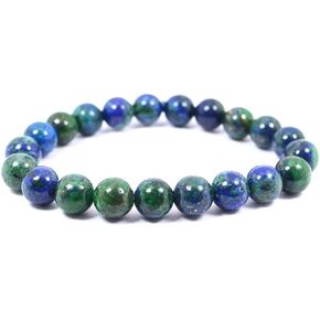 Natural Azurite Bracelet 8mm for Reiki Healing and Vastu Correction Protection Concentration Spirituality and Increasing Creativity