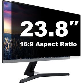 23.8 Inch Computer Privacy Screen Shield for 16:9 Widescreen Desktop Monitor - Anti-Glare Blue Light Privacy Filter and Anti Spy Privacy Screen Protector Film