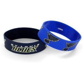 aminco NHL unisex-adult Silicone Wide Bracelet, 2-Pack