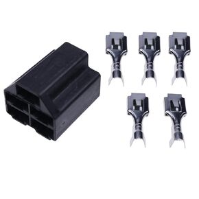 M90206 Ignition Key Switch Connector with Terminals Compatible with John Deere EZTrak Ztrak Quiktrak Gator TCA22740 TCA15075 AM101561