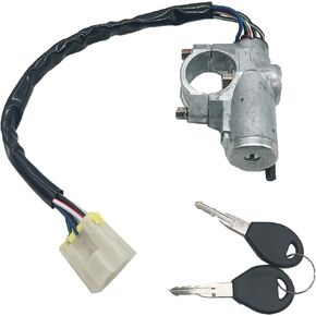 Ignition Switch w/Lock Cylinder Manual Transmission Compatible with 86-94 D21 87-95 Pathfinder 95 96 Pickup 48700-01G25 48700-01G26 48700-75P25 US231 US-231