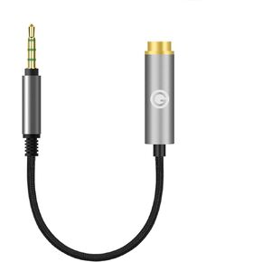 Geekria 2.5MM Balanced Male to 4.4MM Balanced Female Conversion Cable/5-Pin Converter Audio Cable, Headphones Plug Adapter, Aluminum Alloy Audio Plug, PP Yarn Braided Upgrade Cable (5.5In)