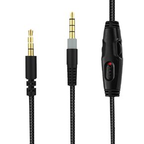 HyperX Cloud Alpha Audio Cable, 3.5mm to 3.5mm Aux Cord Compatible with Kingston Hyperx Cloud Mix Cloud Alpha Gaming Headset with Inline Mute & Volume Control (No Inline Mic), 4.9FT