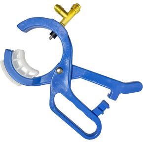 R134A R12 Side Can Tap, 3-in-1 Side Mount Can Tap Valve,1/2" ACME Male and 1/4" SAE Male Thread Can Tap for Car AC Refrigerant Manifold System