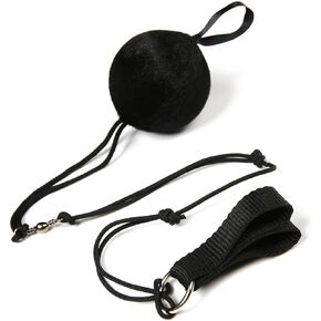 Wuchieal 1 Piece Adjustable Soft Ball Poi for Polynesian Dances,Poi Ball Belly Dance Poi Streamer Throw Ball Black