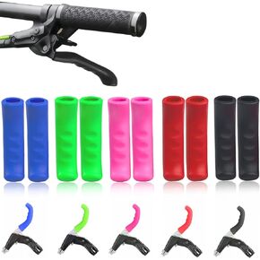 5 Pairs Bicycle Brake Lever Silicone Cover, 5 Colors Anti-Slip Brake Handle Silicone Sleeve for Mountain Road Bike Brake Cover. in Kuwait