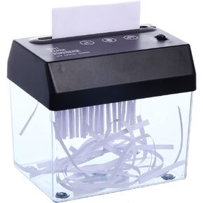 Auto Paper Shredder - Portable Mini Paper Shredder, A6 Document Cutter, File Cutting Machine