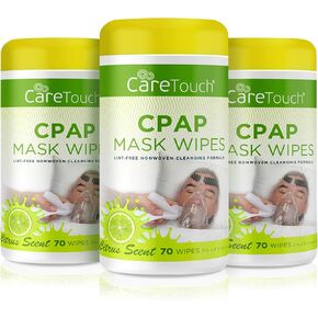 Care Touch CPAP Mask Cleaning Wipes - Scented | 2 Packs of 70 Scented Cleaning Wipes for CPAP Masks (140 Total) | Made in The USA in Kuwait