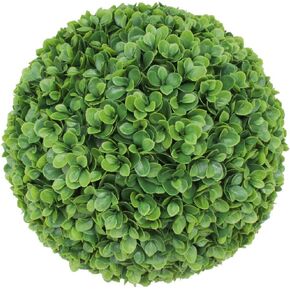 Topiary Ball Artificial Outdoor Boxwood Balls Topiary Lifelike Plants, Round Topiary for Indoor/Outdoor Decore, Lechguguilla 11 Inch, 1 Piece