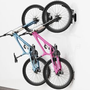 Swivel Bike Wall Rack, Vertical Bicycle Wall Mount for Garage, Indoor Bike Rack Hook, Hanging Bike Storage Garage, 4 Pack