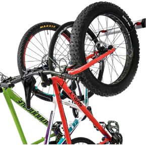PRO BIKE TOOL Gravity Bike Rack - Aluminum Freestanding Rack - 2 Bike Stand - Easy Assembly and Adjustable Gravity Stand - Bicycle Holder Organizer for Garage - 5.9Hx72.4Lx11.8W Inch - Grey