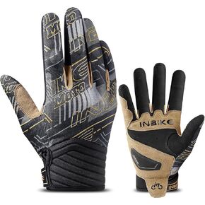 INBIKE Breathable Dirt Bike Gloves Men with Hard Knuckles Protection Touch Screen for Motorcycle Powersports Motocross