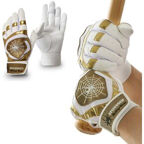 J&S Sporting Spider Grip Premium Sheep Skin Baseball Softball Batting Gloves