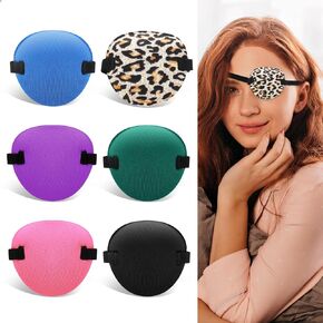 6Pcs Eye Patches, Adjustable Medical Eye Patch for Adults and Kids, Left or Right Eyepatch for Lazy Eye Amblyopia Strabismus or After Surgery